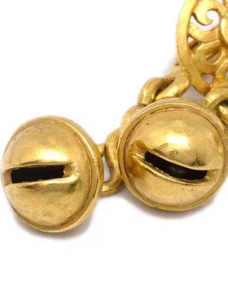 Náušnice Chanel Pre-owned zlaté