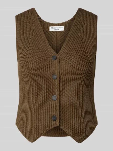 Kamizelka w kroju shaped fit z czystej bawełny Marc O'polo Denim