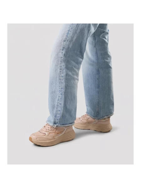 Sneakersy Alexander Smith skórzane beżowe