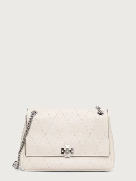 Tory Burch geantă crossbody pentru femei din piele Charlie bej