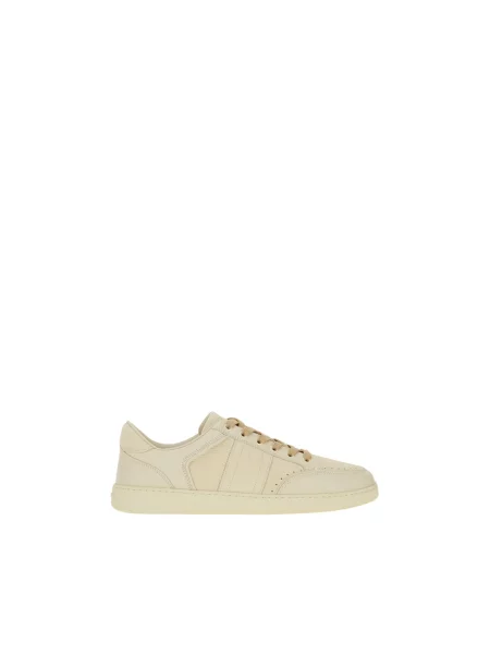 Sneakersy Ferragamo skórzane beżowe