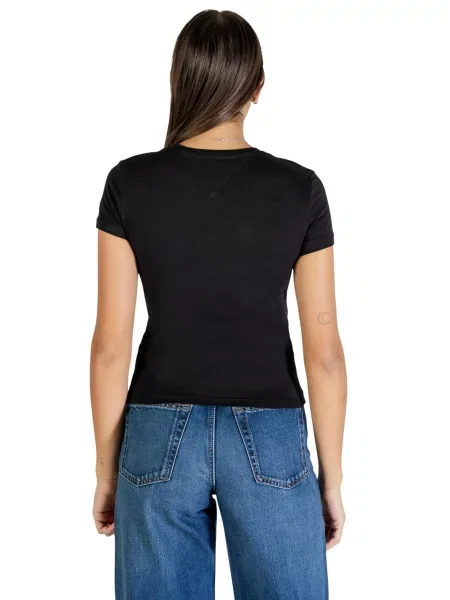 Koszulka Tommy Hilfiger Jeans czarna