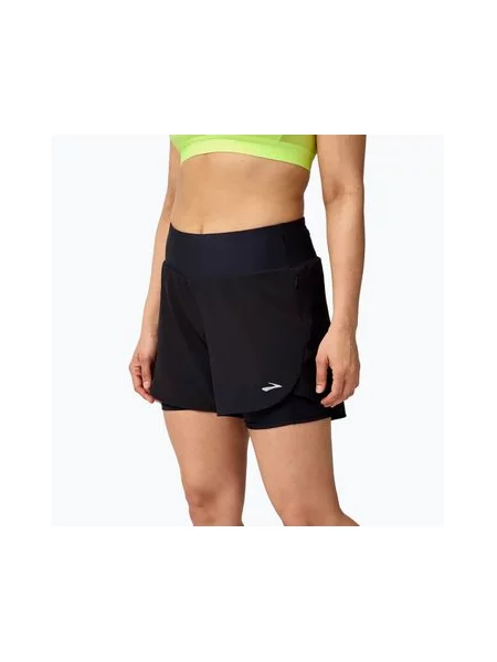 Бігові шорти Brooks Chaser 5" чорні