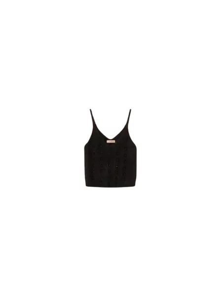Top Twinset wełniany czarny