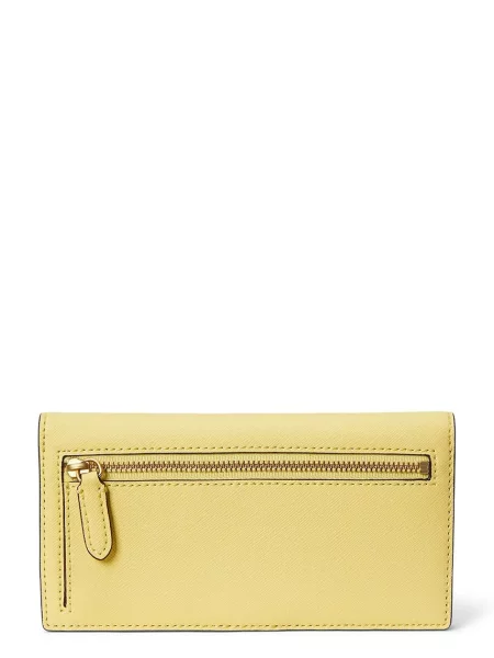 Lauren Ralph Lauren denarnica usnjena rumena