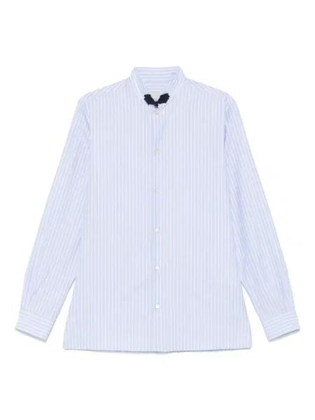 Pruhovaná košile Valentino Garavani modrá