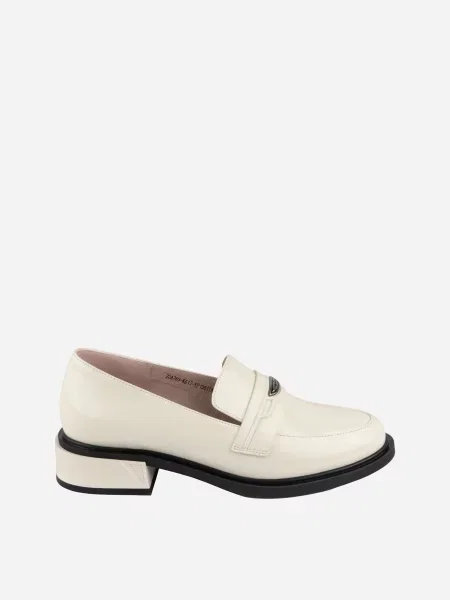 Шкіряні Лофери Blizzarini молочний
