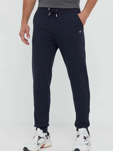 Gant pantaloni de trening albastru marin melanj gri
