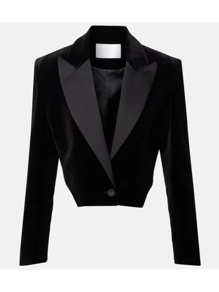 Aksamitna marynarka Costarellos czarna