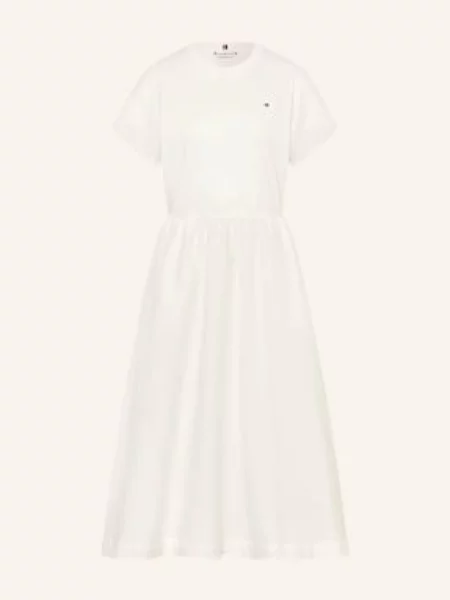 Tommy Hilfiger Sukienka Cody Z Mieszanki Materiałów weiss