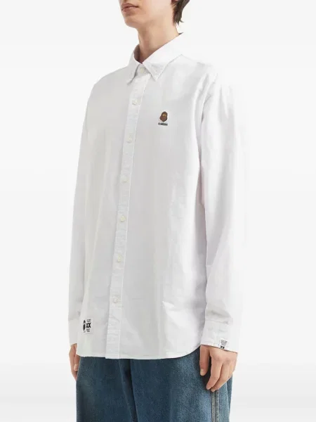Cămașă Fingercroxx cu broderie alb