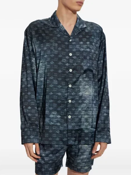 Pijamale Dsquared2 cu imagine albastru