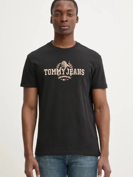 Kratka majica Tommy Jeans črna