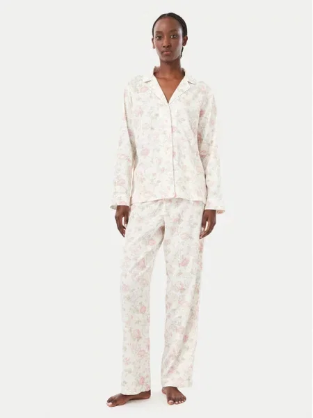 LAUREN RALPH LAUREN Pižama Kreminė