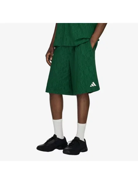 Pantaloni scurți adidas x Arte Antwerp Engineered Lace Football Shorts Amazon Green/ Off White M alb