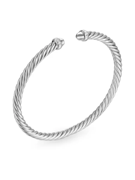Brăţară David Yurman argintiu
