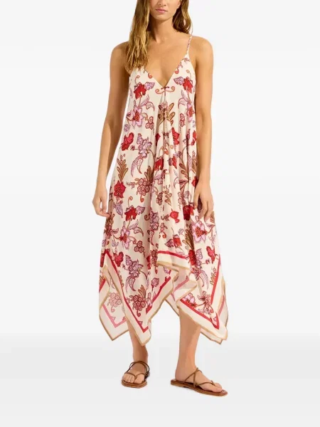 Rochie maxi Seafolly cu model floral cu imagine