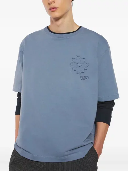 Tričko Maison Kitsuné modré