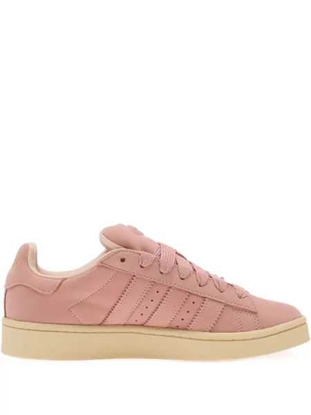 Sneakerși Adidas Campus cu imagine alergare din piele de căprioară negru