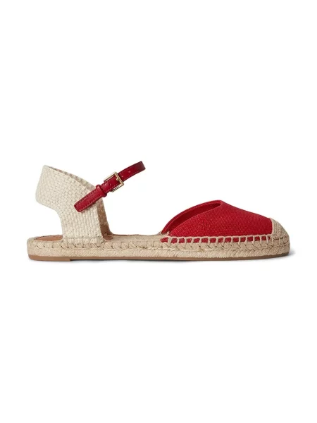 Lauren Ralph Lauren espadrilky dámske Robby Flat červená