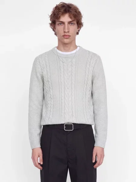 JACK & JONES Pulover JJJAMES murdar alb