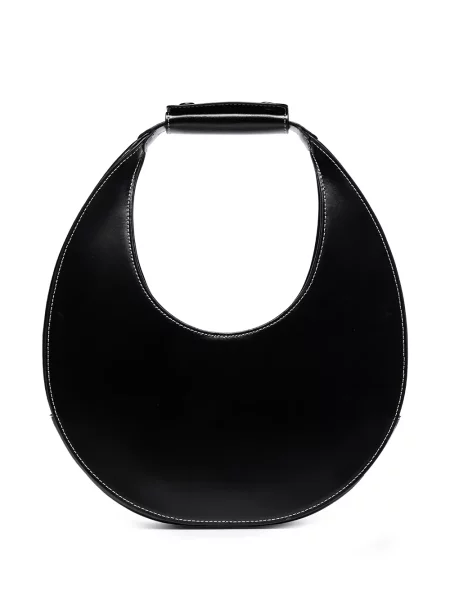 Torebka skórzana Staud skórzana czarna