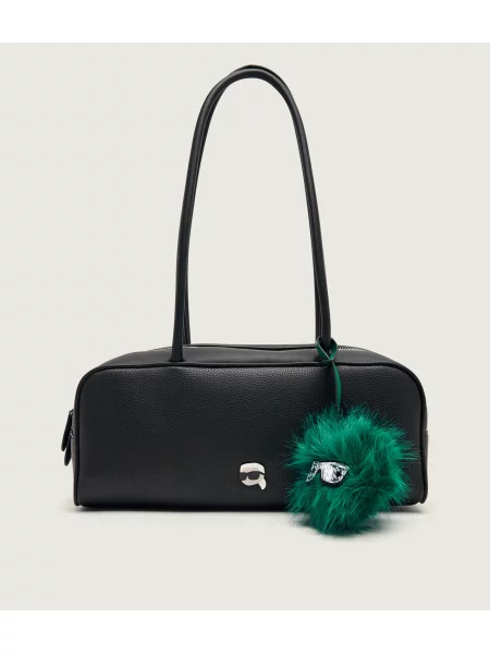 Karl Lagerfeld Válltáska Ikon Pebble fekete