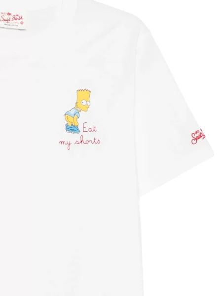 Tricou Mc2 Saint Barth cu imagine alb