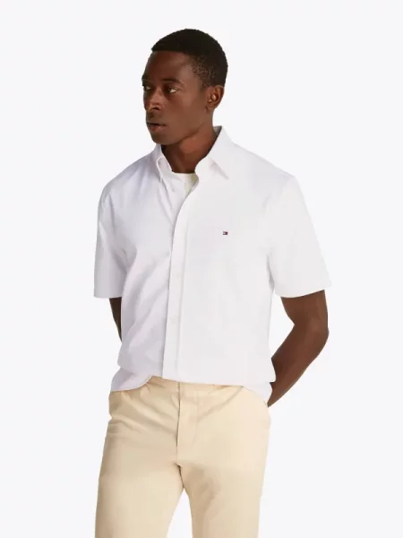 Tommy Hilfiger Cămașă Performance alb