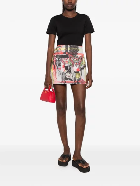 Scurt rochie mini The Artistylist cu imagine negru