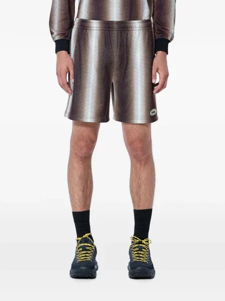 Pantaloni scurți Metalwood Studio plasă maro