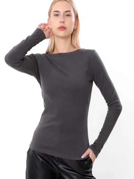 Лонгслів Носи своє графіт поліестер/еластан