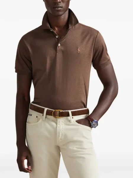 Krótka czapka z daszkiem Polo Ralph Lauren w jodełkę jednorzędowa niebieska