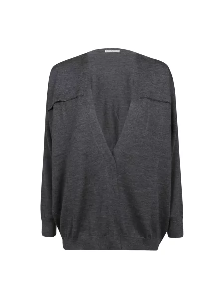 Sweter Brunello Cucinelli z kaszmiru niebieski