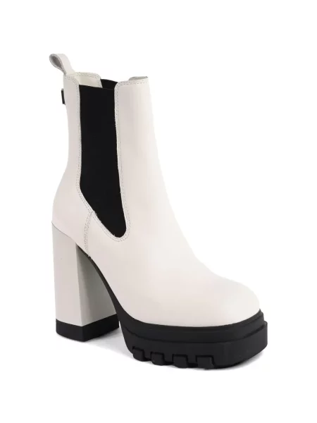 Botine chelsea Tommy Hilfiger cu platformă alb