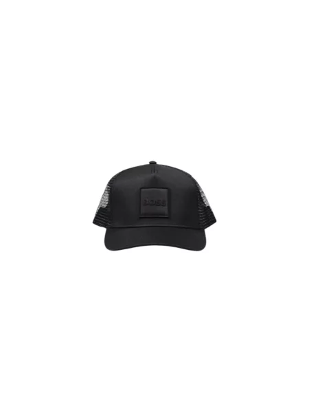 Czapka z daszkiem i naszywką z logo model ‘Elliot’ Boss Orange czarna