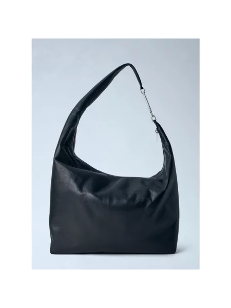 Torebka Rick Owens skórzana czarna