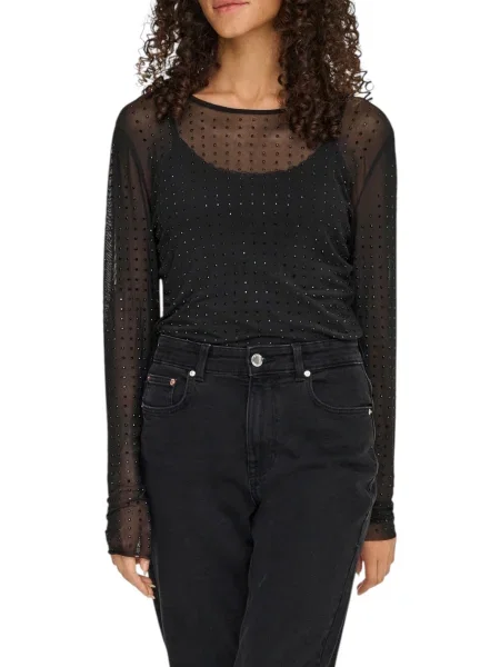 Koszulka Only z długim rękawem czarna