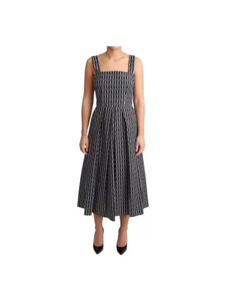 Sukienka midi Dolce And Gabbana szara