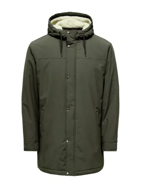 Geacă parka Only & Sons verde