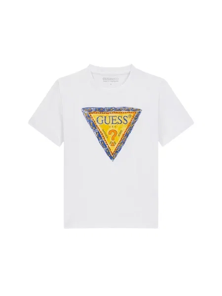 Guess Marškinėliai Regular Fit balta