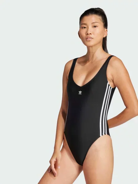 Купальник adidas Adicolor комбінований верх чорний