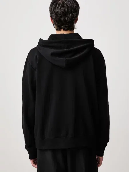 Maison Margiela кофта на застібці з капюшоном з бавовною