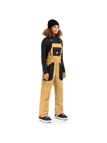 Spodnie snowboardowe z szelkami Maple-W czarne