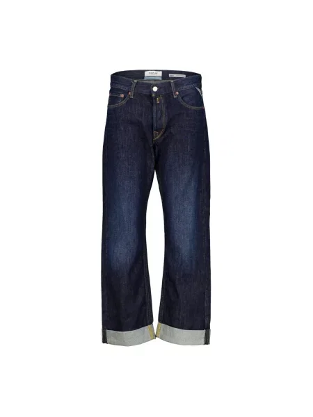Jeansy straight leg Replay niebieskie