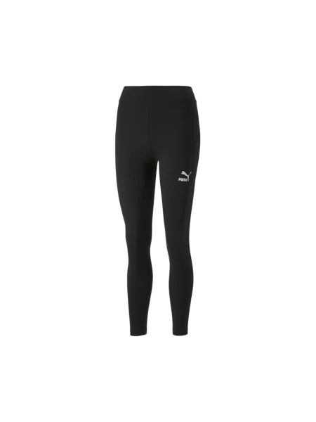 Puma tajice za žene od pamuka s elastanom crna