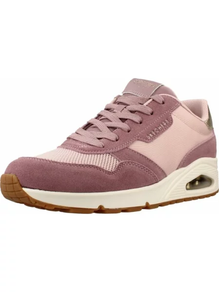 Sneakersy Skechers zamszowe różowe