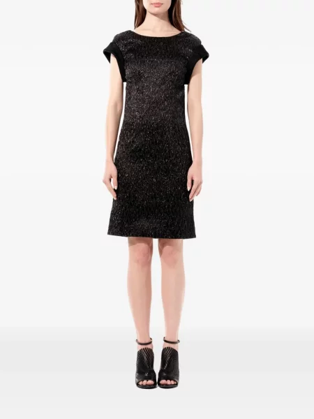 Rochie mini Balenciaga cu decolteu rotund negru