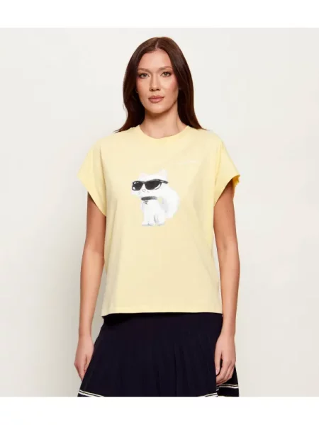 Karl Lagerfeld Tricou Ikon | Oversize fit galben