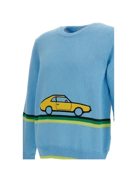 Dryžuotas megztinis Jw Anderson mėlyna